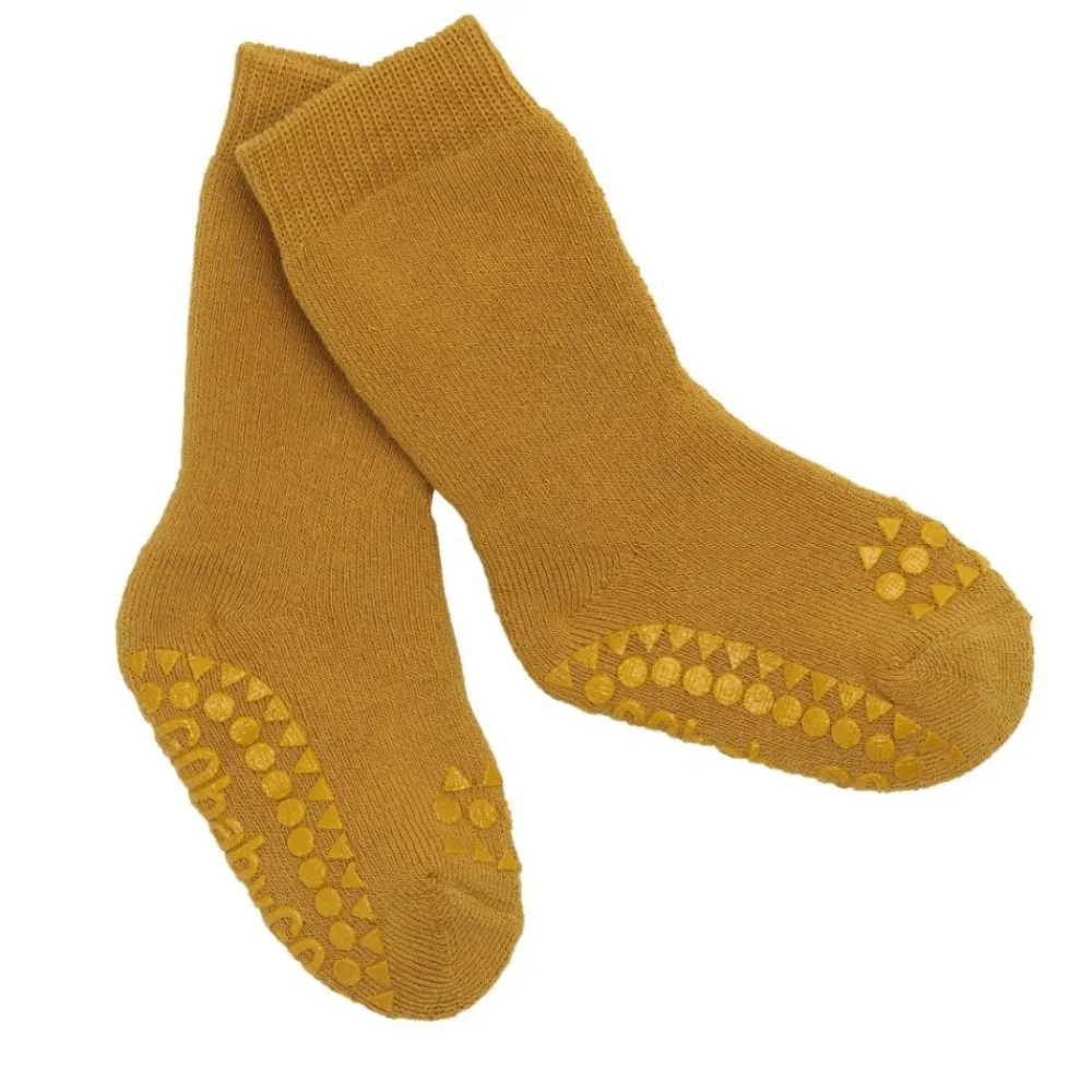 Gobabygo Sokker, , Bomull, Mustard Hot