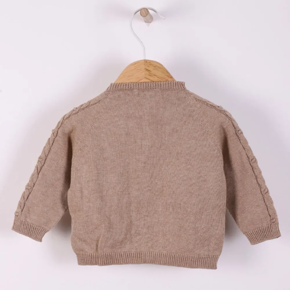 Wedoble Strikkejakke, , Casaco Tranca, Camel Discount