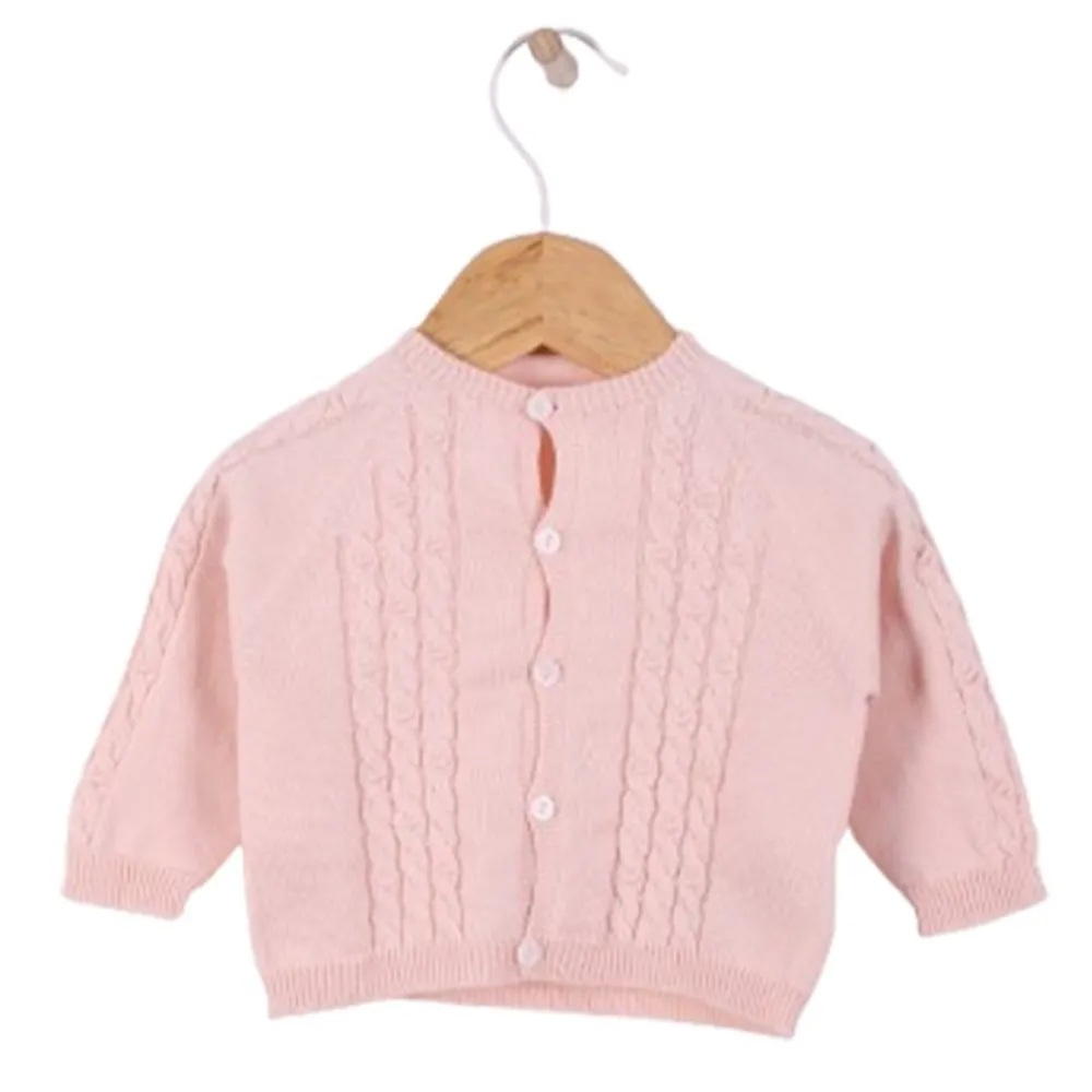 Wedoble Strikkejakke, , Casaco Tranca, Rosa