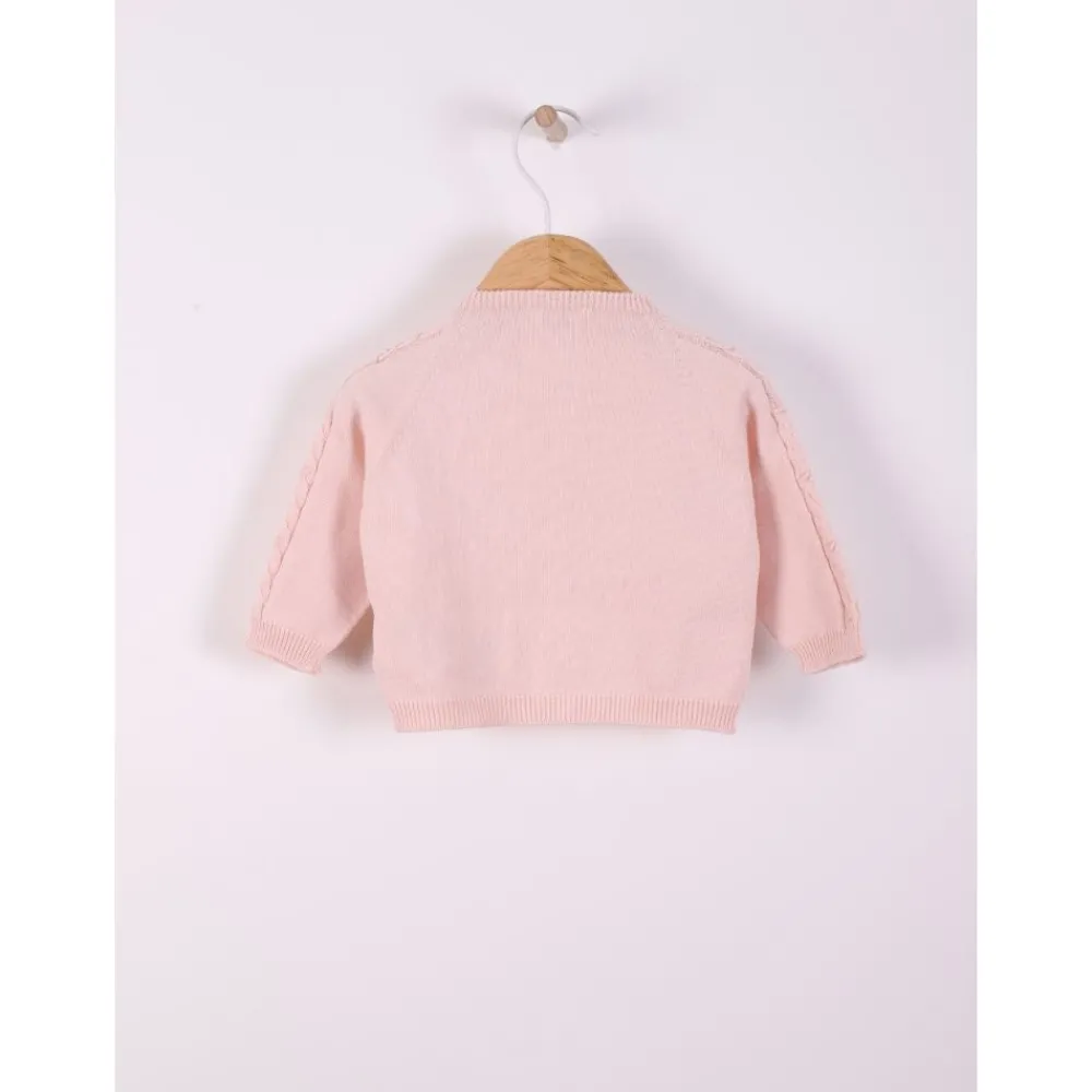 Wedoble Strikkejakke, , Casaco Tranca, Rosa