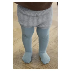Gobabygo Strømpebukse, , Antiskli, Bambus, Dusty Blue Hot