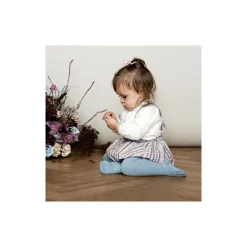 Gobabygo Strømpebukse, , Antiskli, Bambus, Dusty Blue Hot