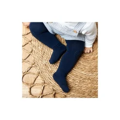 Gobabygo Strømpebukse, , Antiskli, Bambus, Navy Blue Sale