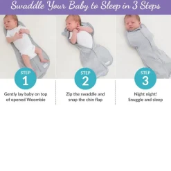 Svøpeteppe, Woombie, True Air, Cloudy Grey, Str L, 3-6 mnd Hot