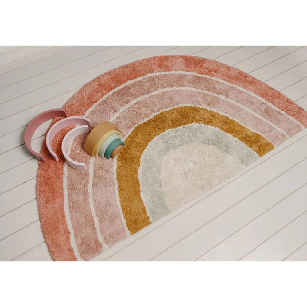 Little Dutch Teppe, , Regnbueformet, Rosa Online