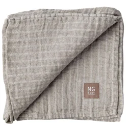 Teppe, NG Baby, Natur/Elfenben Stripe , 100*100 cm Outlet