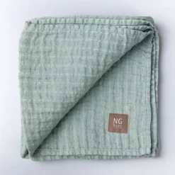 Teppe, NG Baby, Sage Green/Ivory Stripe, 100*100 cm Discount