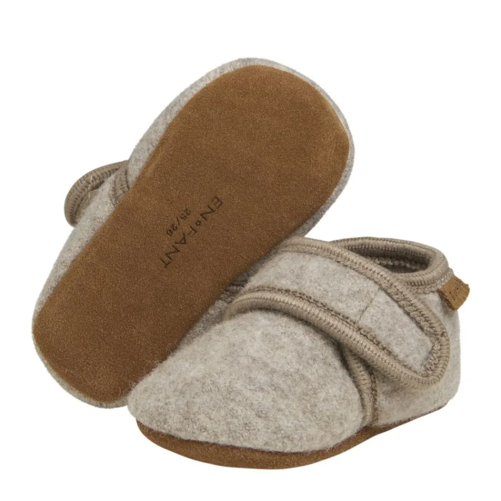Tøfler, En Fant, Ull, Sand Melange Clearance