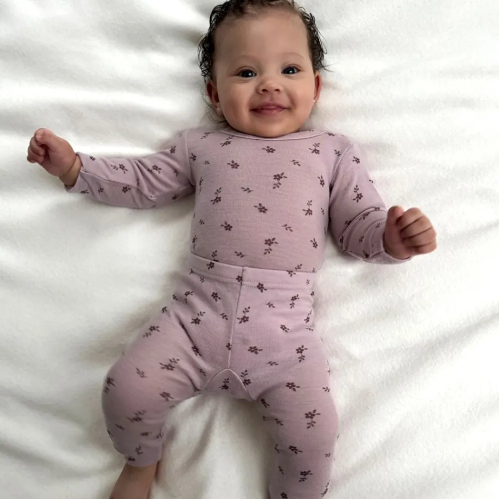 Helledussen Ullbody, , Dusty Rose, Flowers Clearance