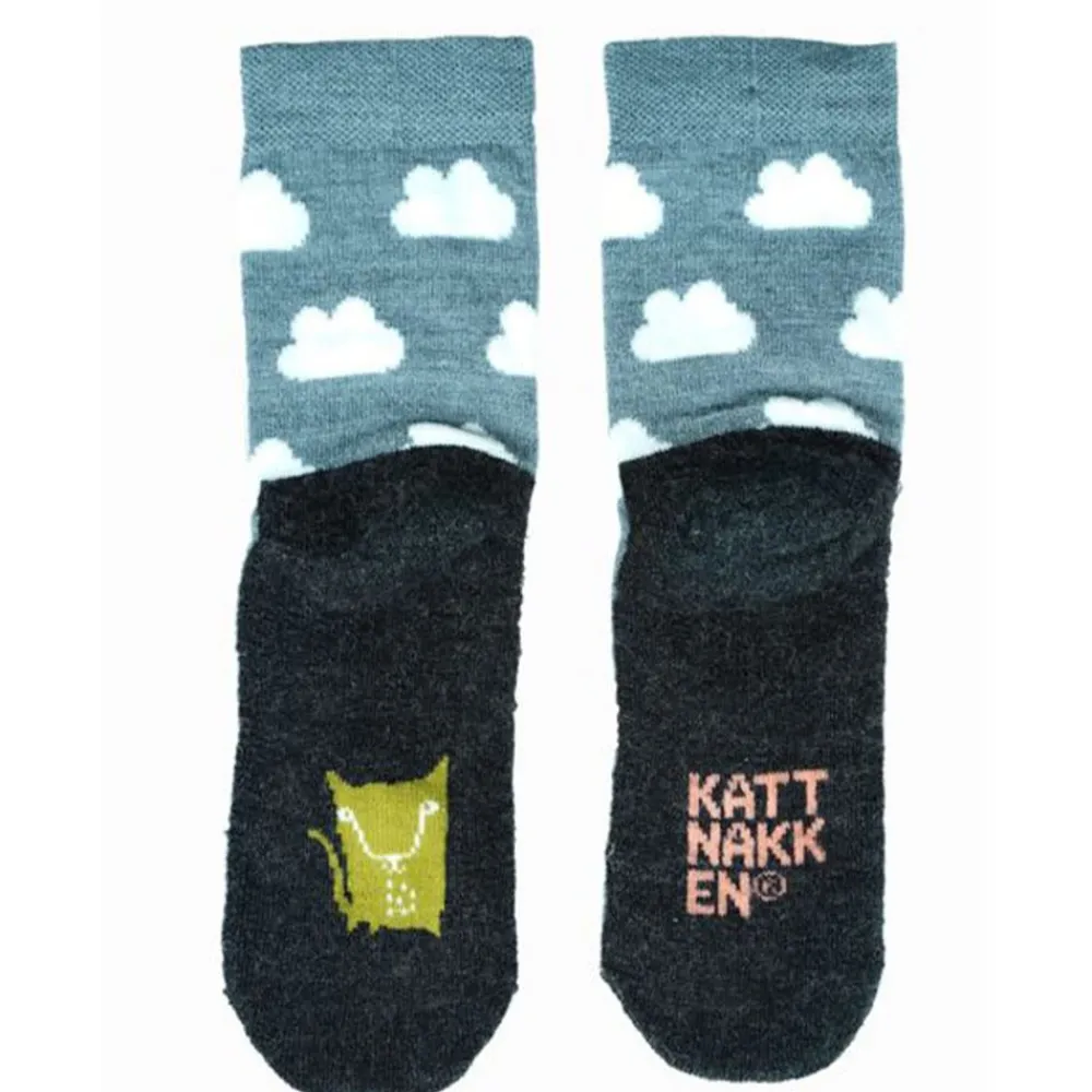 Kattnakken Ullsokk m/frotesåle, , Blåfjell Discount