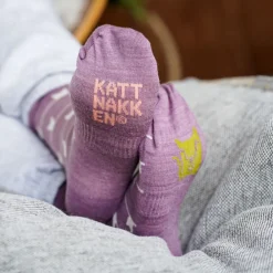 Kattnakken Ullsokk 3pk, , Fiol Sale