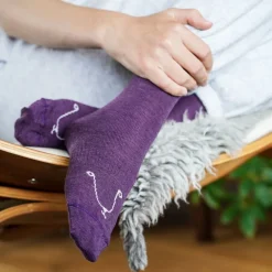 Kattnakken Ullsokk 3pk, , Fiol Sale