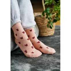 Kattnakken Ullsokk 3pk, , Kjærleik New