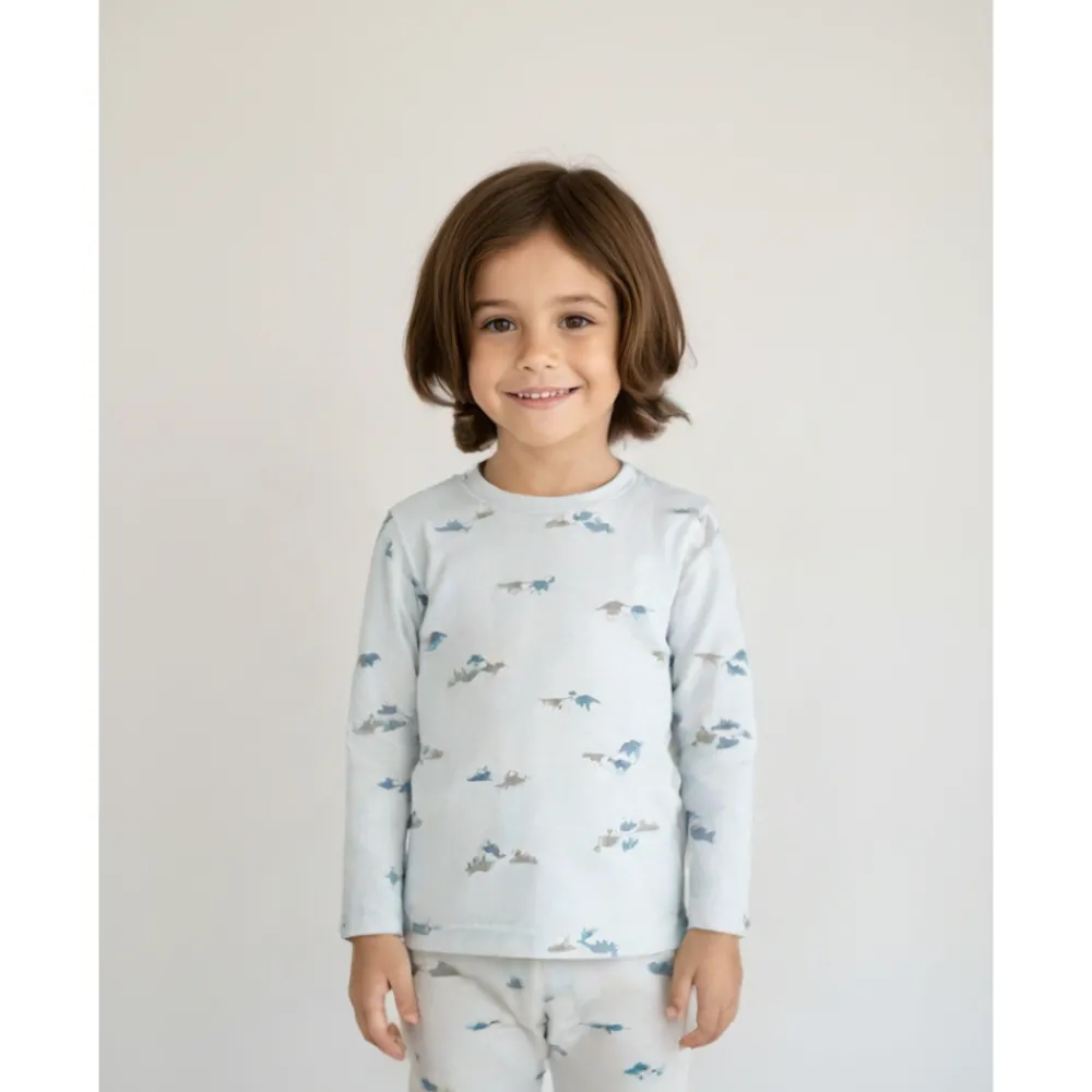 Helledussen Ulltrøye, , Dino, Lyseblå