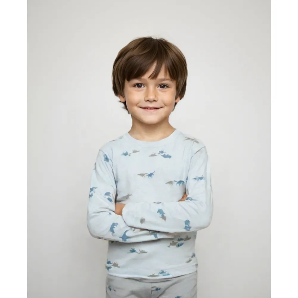 Helledussen Ulltrøye, , Dino, Lyseblå