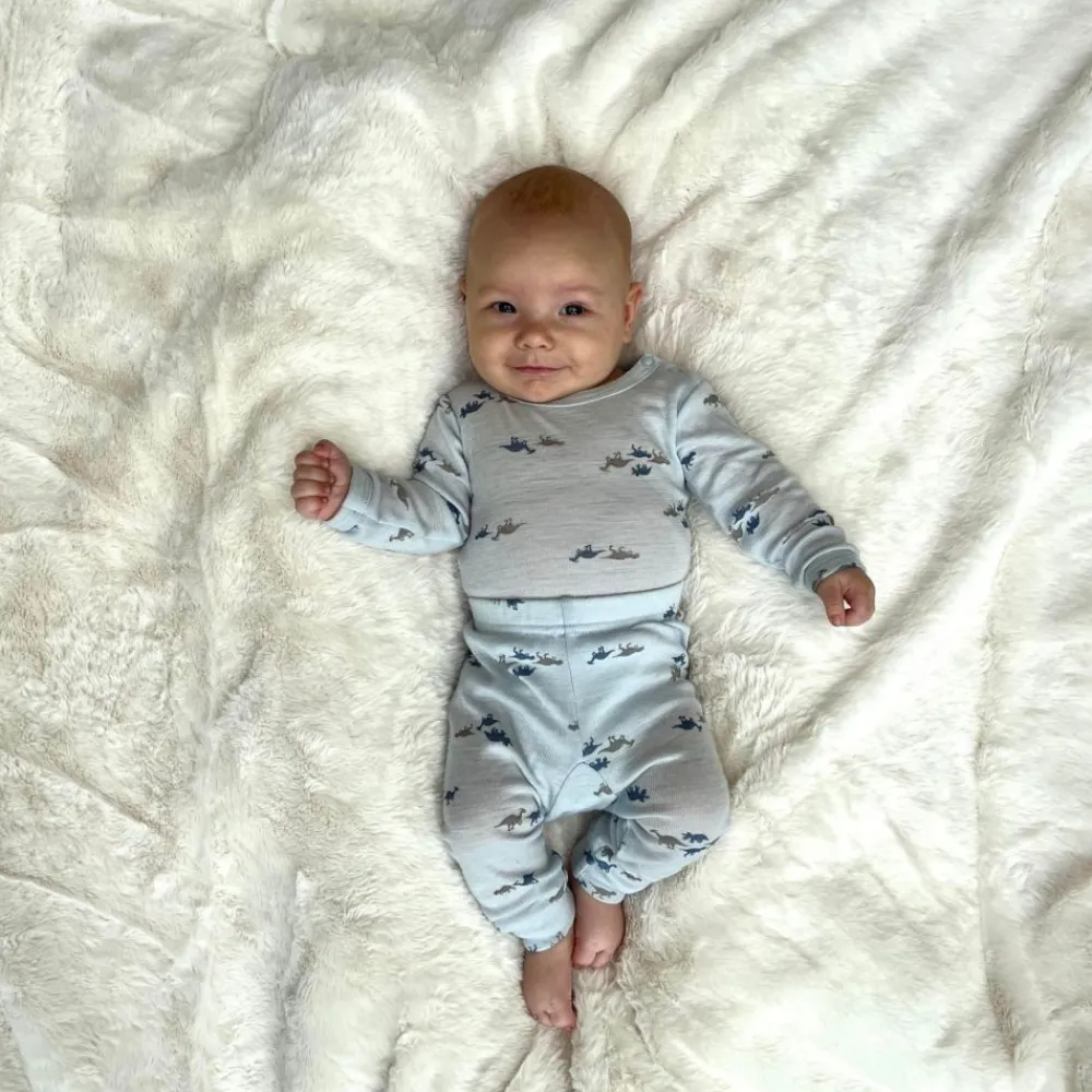 Helledussen Ulltrøye, , Dino, Lyseblå