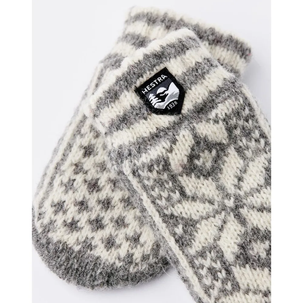 Hestra Ullvotter, , Kids' Nordic, Grey/Offwhite Discount