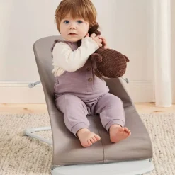 Babybjørn Vippestol, , Bliss, Vevd, Sandgrå Outlet