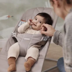 Babybjørn Vippestol, , Bliss, Vevd, Sandgrå Outlet