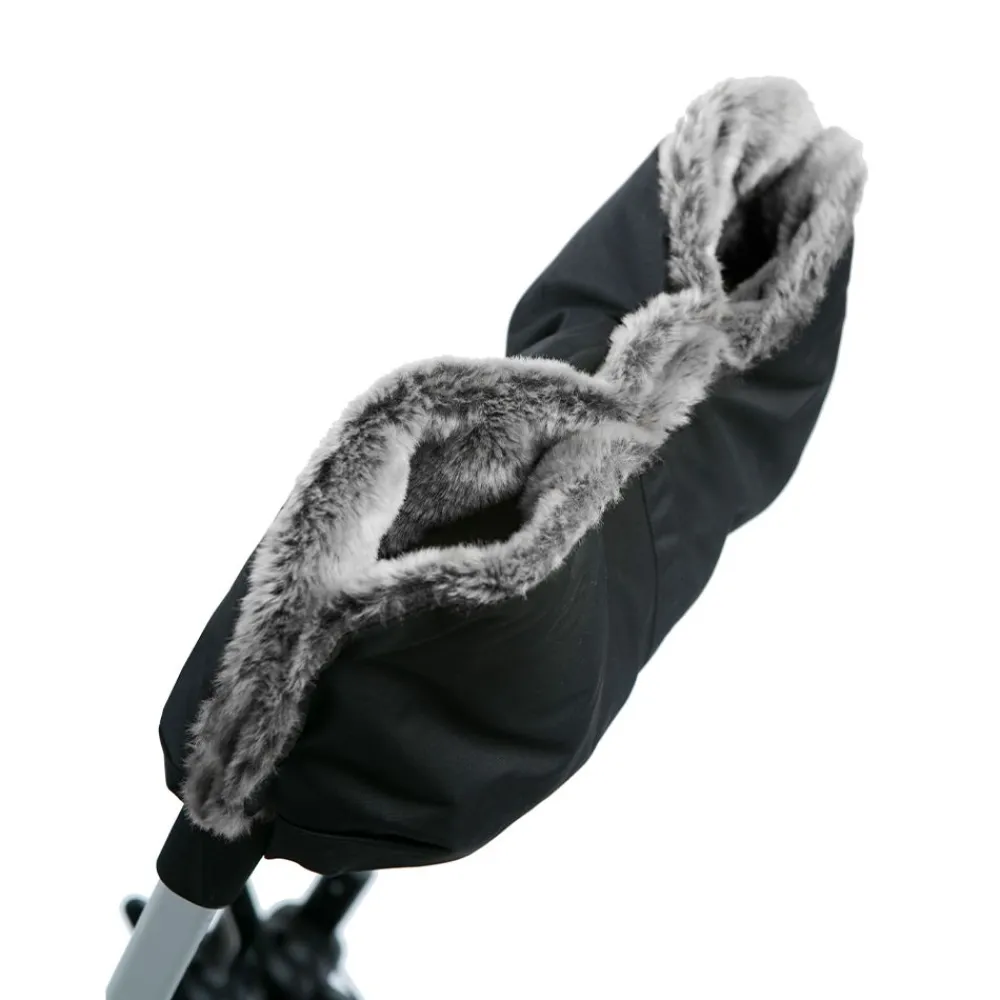 Tinkafu Vognmuffe, , Vegan Fùr, Svart/Grå Hot