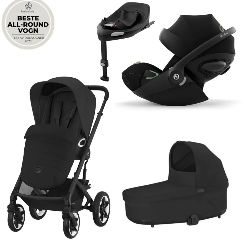 Cybex Vognpakke, , Talos S Lux Ink. Cloud G, Moon Black + Base