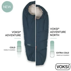 Voksi Vognpose, ®, Adventure North, Poppy Blue-Seashell Sand