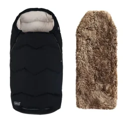 Voksi Vognpose, , Urban, Black HD Cream + Lammeskinn til vogn, Curled Sahara Online