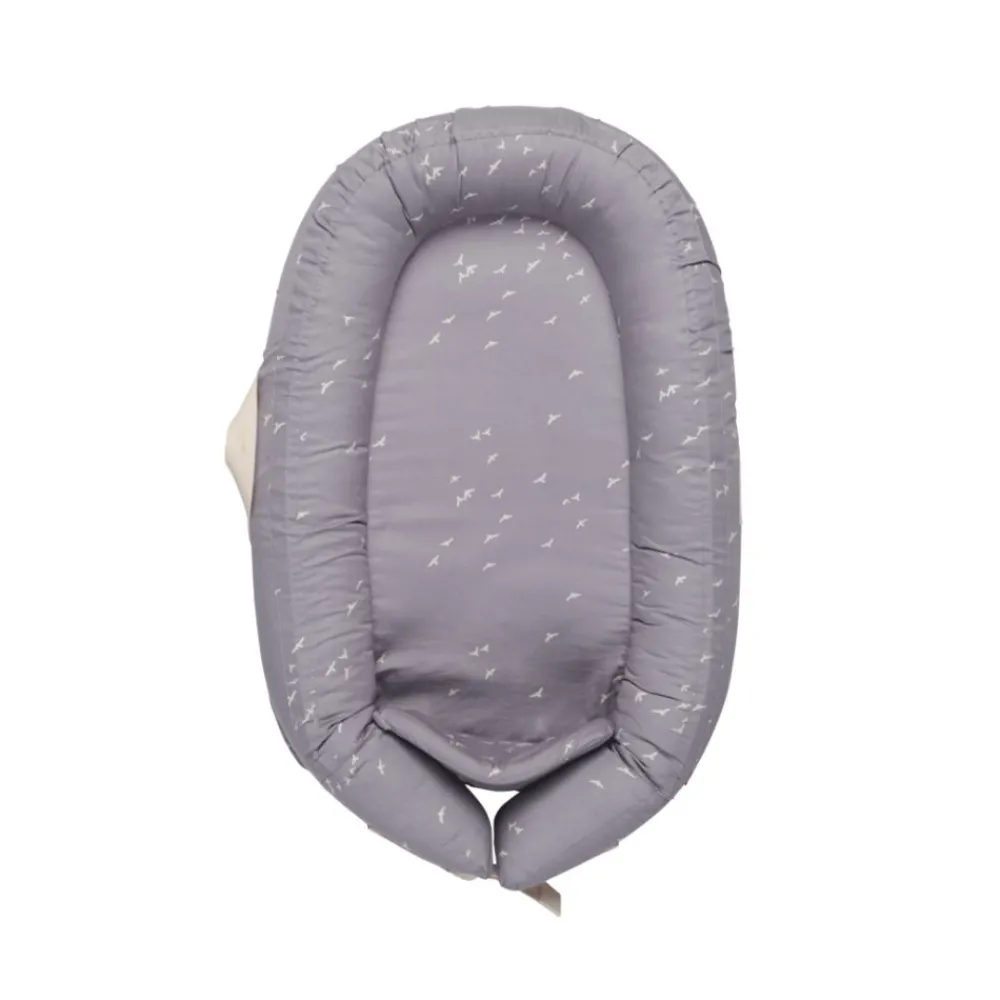 Voksi Babynest Premium, Stone Grey-Flying Best