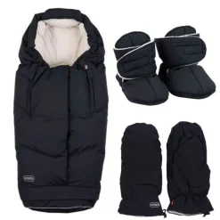 Voksi Vinterpakke, City North, Vognvotter og Baby Booties, Black Online