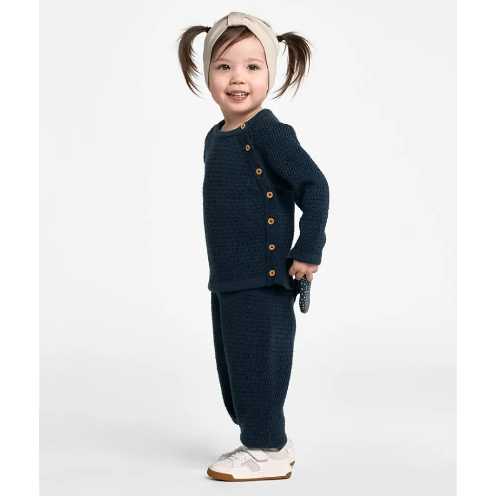 Voksi ® Wool, Honeycomb Genser, Poppy Blue New