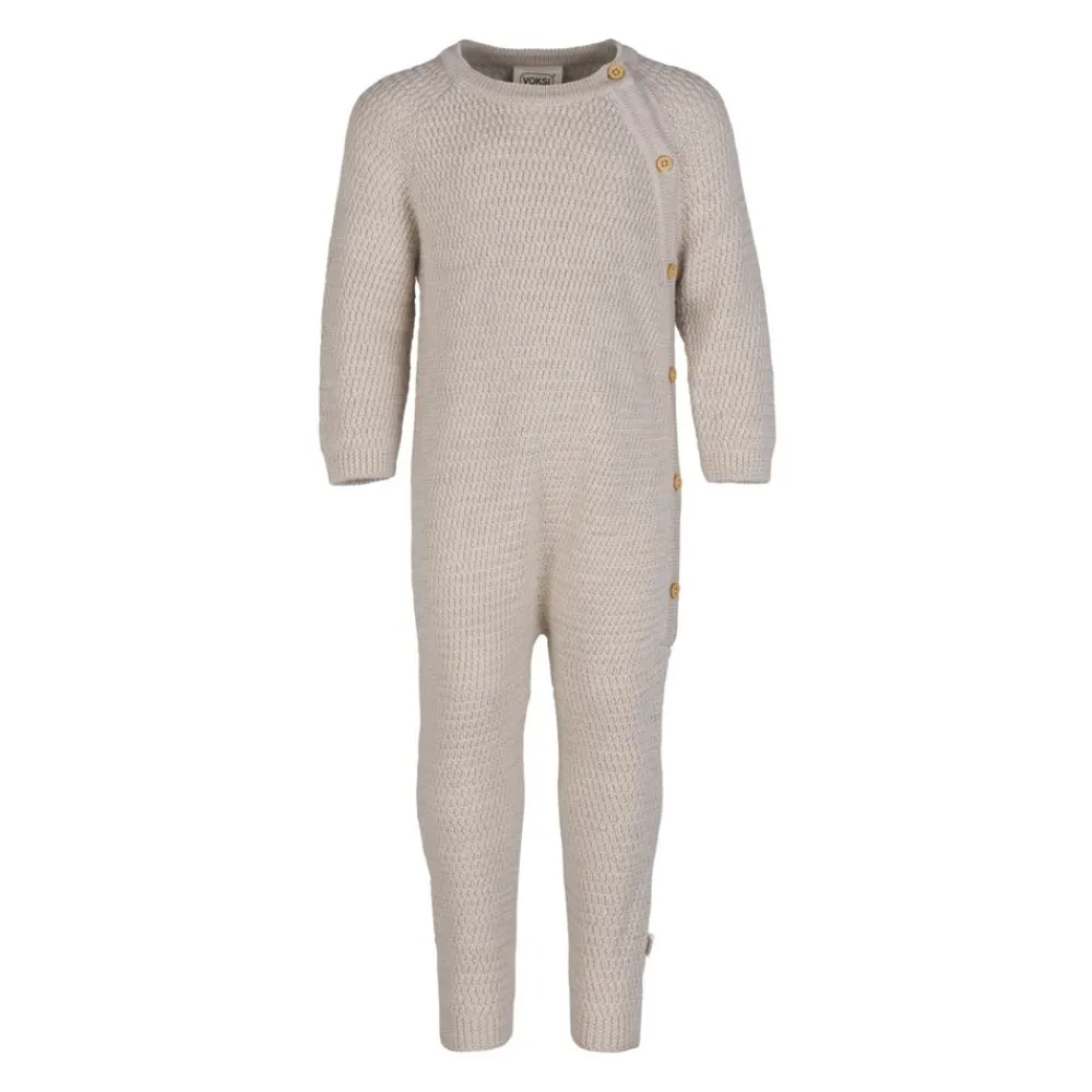Voksi ® Wool, Jumpsuit, Honeycomb Seashell Sand Hot