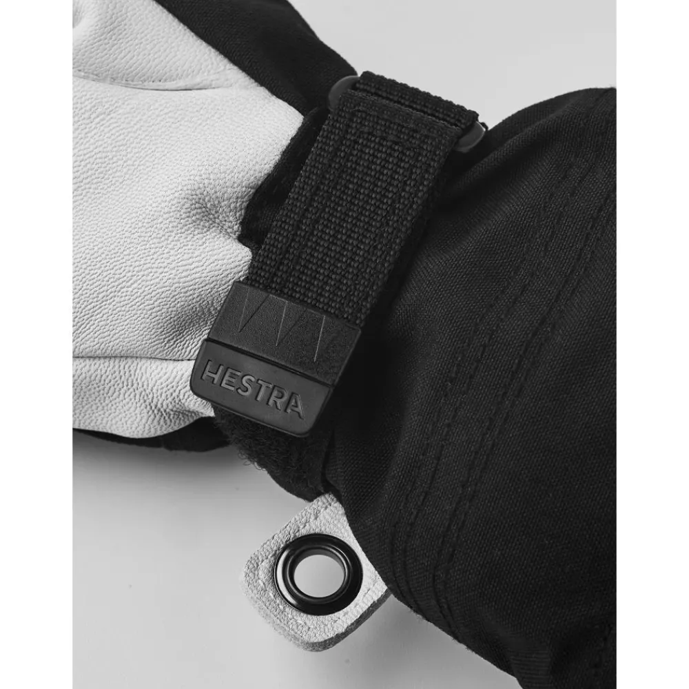 Hestra Votter, , Army Leather Heli Ski Jr, Sort Clearance