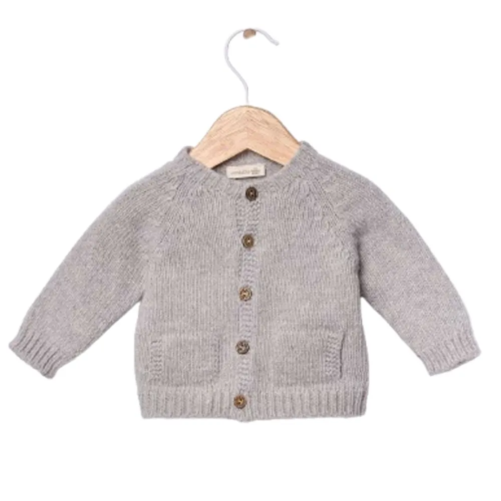 Wedoble Cardigan, Merinoull, Grå Best