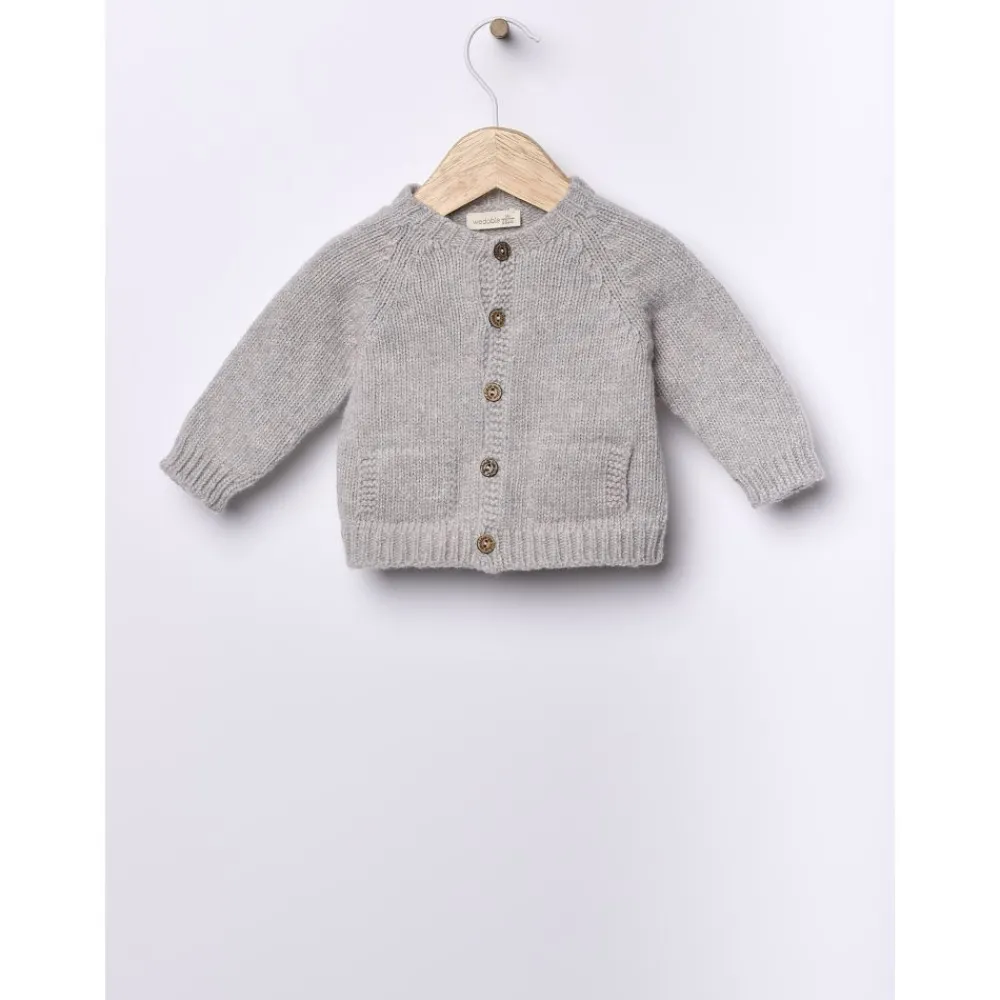 Wedoble Cardigan, Merinoull, Grå Best
