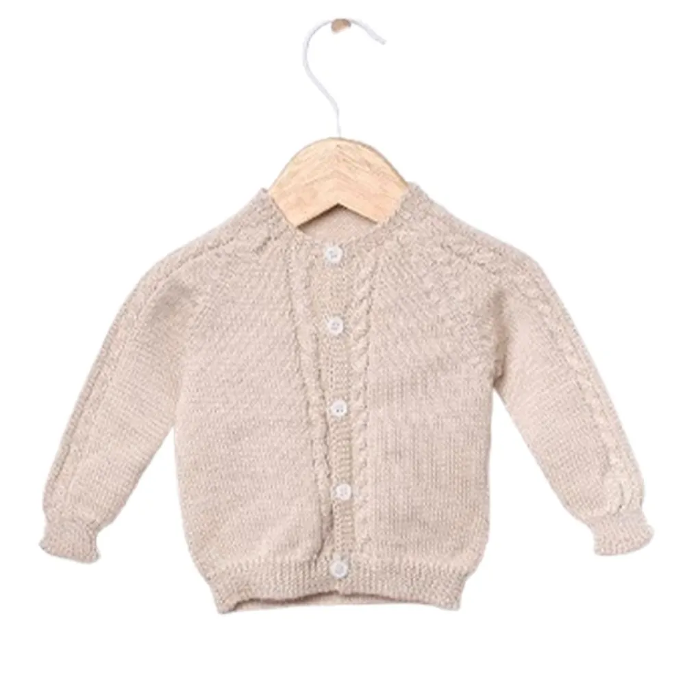 Wedoble Cardigan, Merinoull, Beige Discount