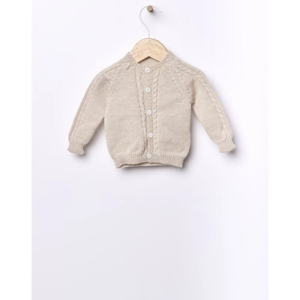 Wedoble Cardigan, Merinoull, Beige Discount