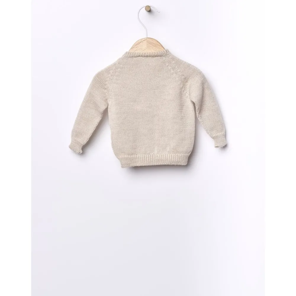 Wedoble Cardigan, Merinoull, Beige Discount