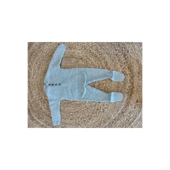 Wedoble Heldress m/fot, Merinoull, Dus Blå New