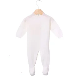 Wedoble Heldress m/fot, Merinoull, Hvit New