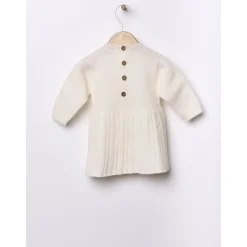 Wedoble Kjole, Merinoull, Hvit Sale