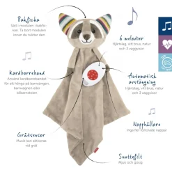 Zazu- Robin Vaskebjørn - Smokketeppe m/musikkboks Clearance